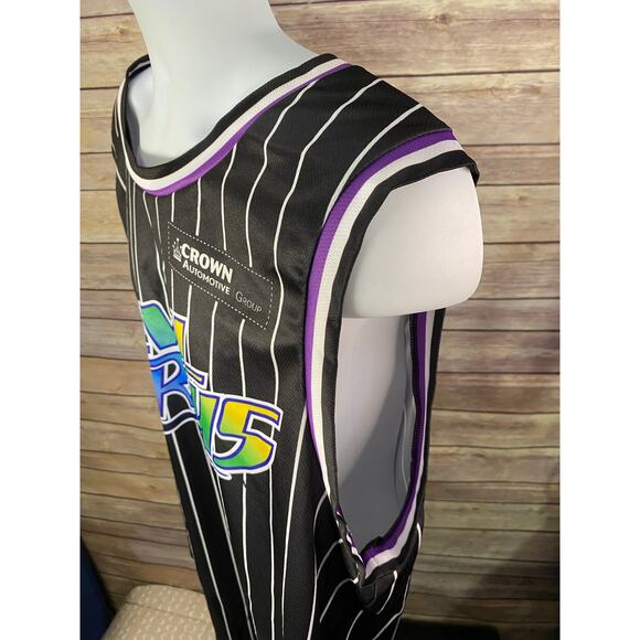 Destroyer Rocks XL Black ~ Tampa Bay Devil Rays Phillips #35 MLB Baseball Jersey - Picture 10 of 11